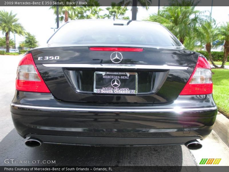 Black / Black 2009 Mercedes-Benz E 350 Sedan