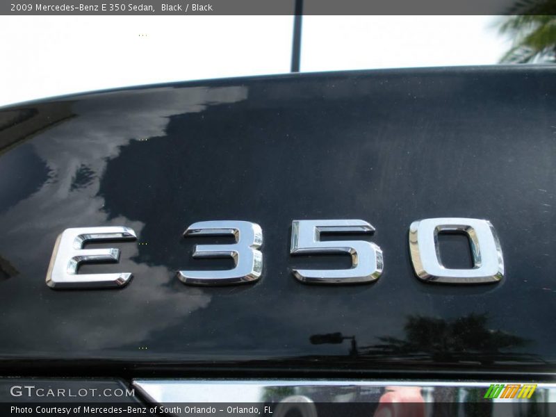 Black / Black 2009 Mercedes-Benz E 350 Sedan
