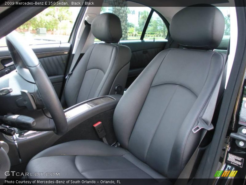 Black / Black 2009 Mercedes-Benz E 350 Sedan