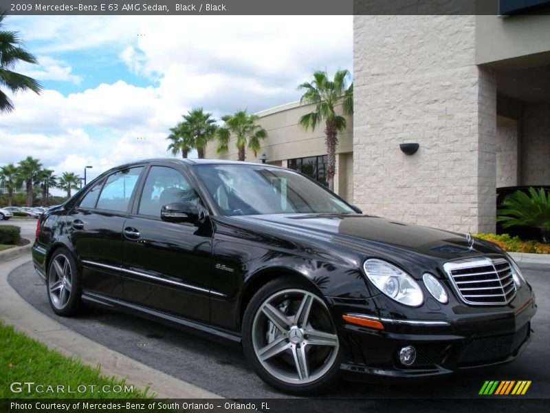 Black / Black 2009 Mercedes-Benz E 63 AMG Sedan
