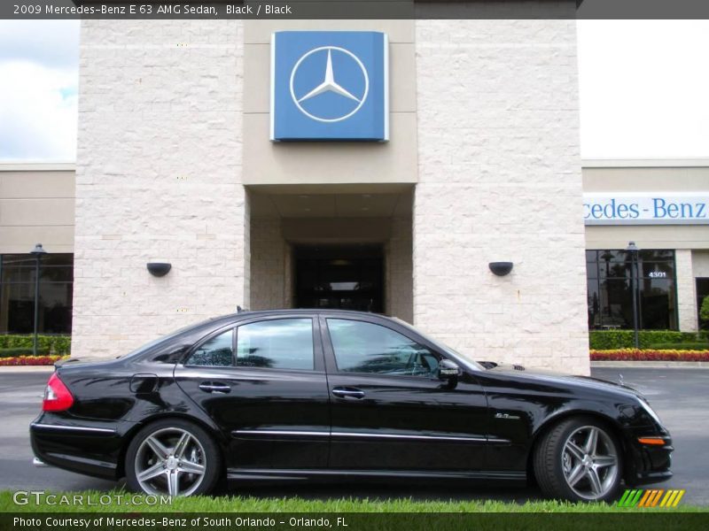 Black / Black 2009 Mercedes-Benz E 63 AMG Sedan