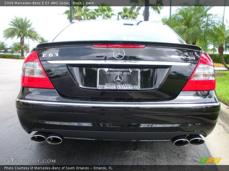 Black / Black 2009 Mercedes-Benz E 63 AMG Sedan