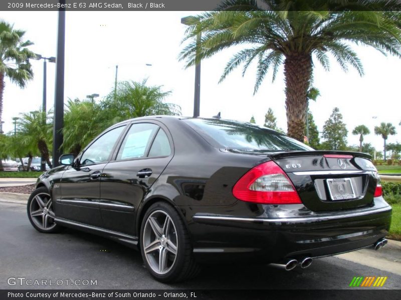 Black / Black 2009 Mercedes-Benz E 63 AMG Sedan