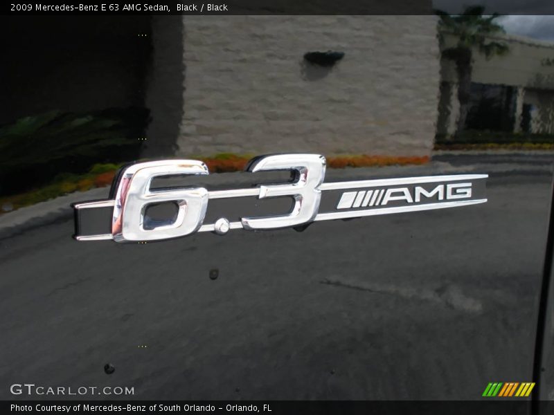 Black / Black 2009 Mercedes-Benz E 63 AMG Sedan
