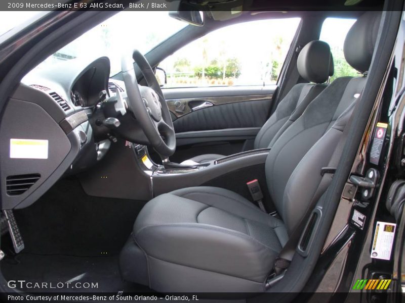Black / Black 2009 Mercedes-Benz E 63 AMG Sedan