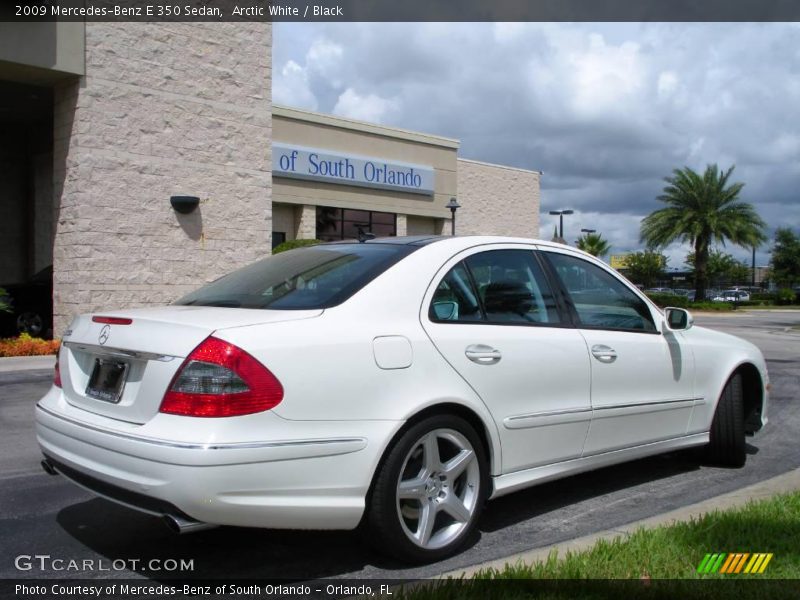 Arctic White / Black 2009 Mercedes-Benz E 350 Sedan