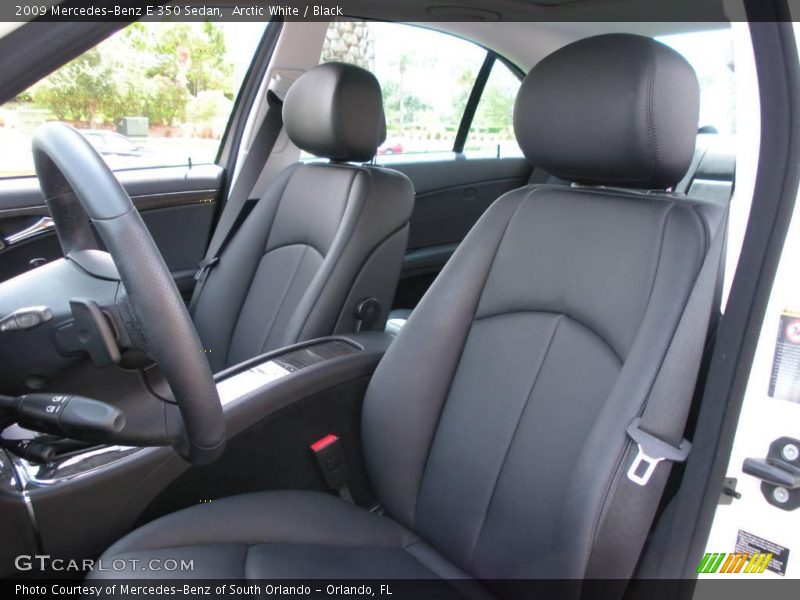 Arctic White / Black 2009 Mercedes-Benz E 350 Sedan