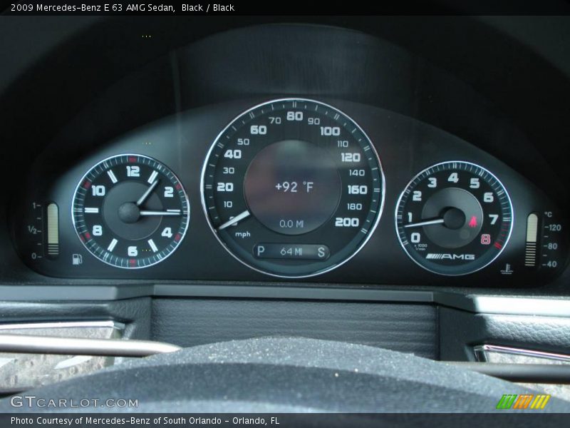 Black / Black 2009 Mercedes-Benz E 63 AMG Sedan