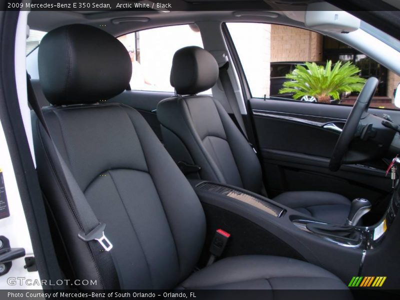 Arctic White / Black 2009 Mercedes-Benz E 350 Sedan
