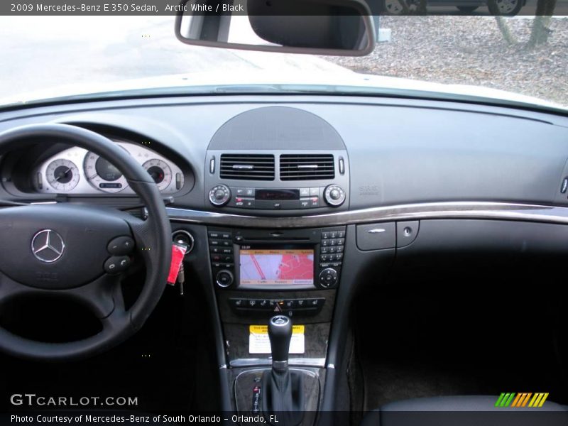 Arctic White / Black 2009 Mercedes-Benz E 350 Sedan