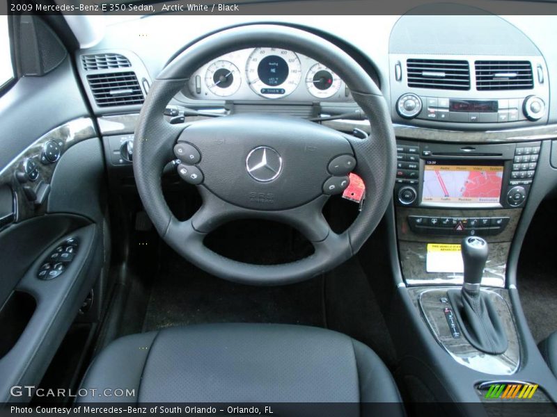Arctic White / Black 2009 Mercedes-Benz E 350 Sedan