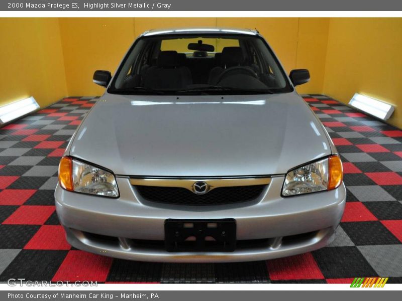 Highlight Silver Metallic / Gray 2000 Mazda Protege ES