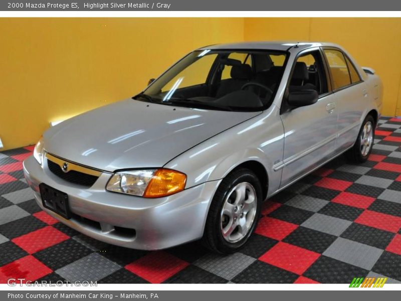 Highlight Silver Metallic / Gray 2000 Mazda Protege ES