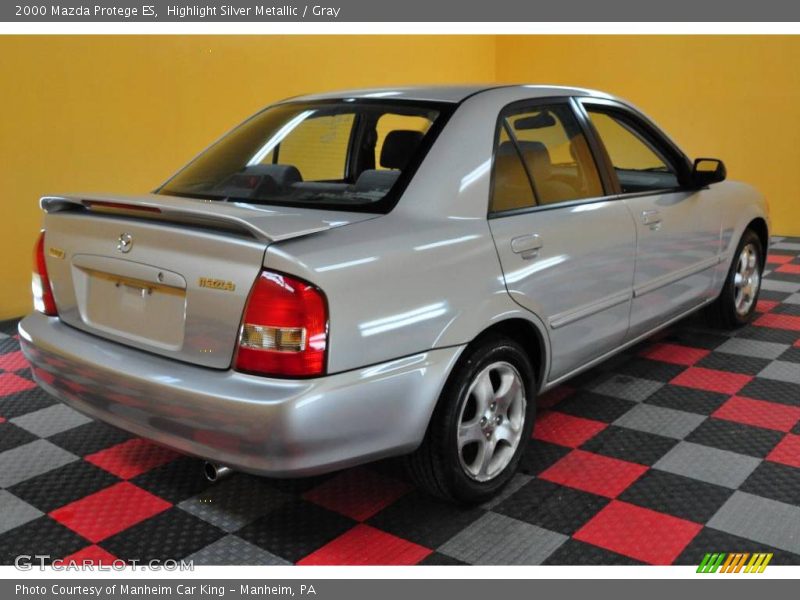 Highlight Silver Metallic / Gray 2000 Mazda Protege ES