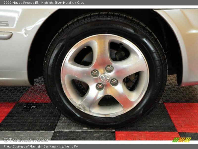 Highlight Silver Metallic / Gray 2000 Mazda Protege ES