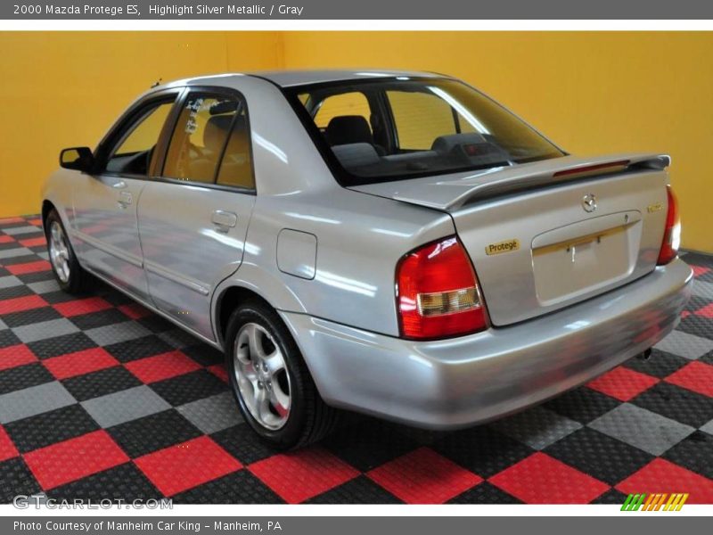 Highlight Silver Metallic / Gray 2000 Mazda Protege ES