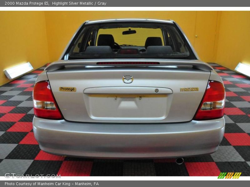 Highlight Silver Metallic / Gray 2000 Mazda Protege ES