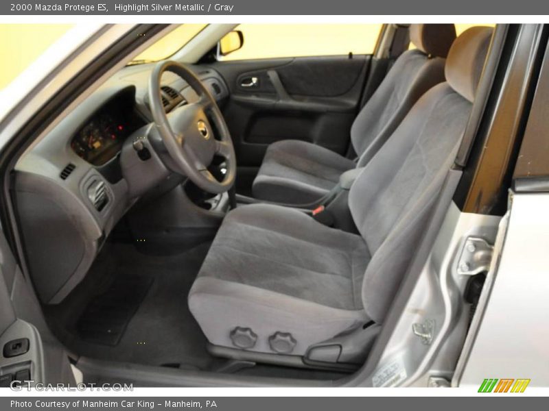Highlight Silver Metallic / Gray 2000 Mazda Protege ES