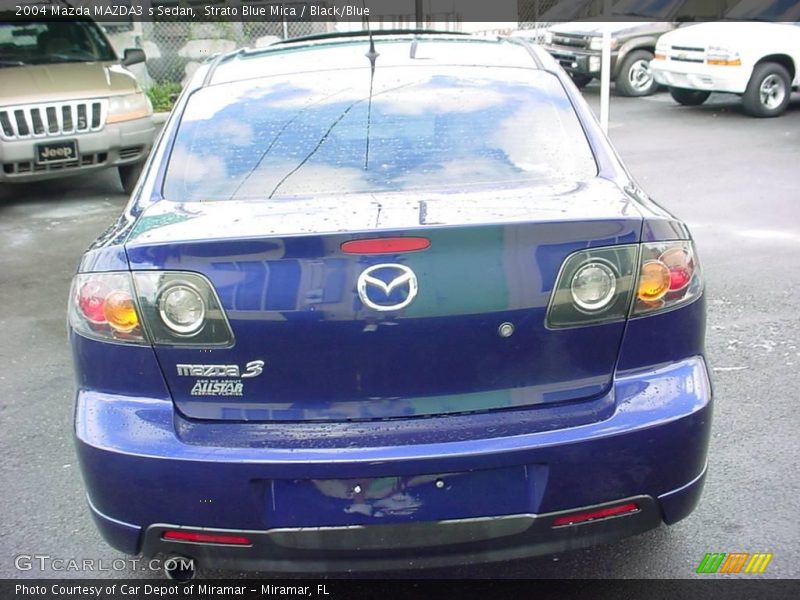 Strato Blue Mica / Black/Blue 2004 Mazda MAZDA3 s Sedan
