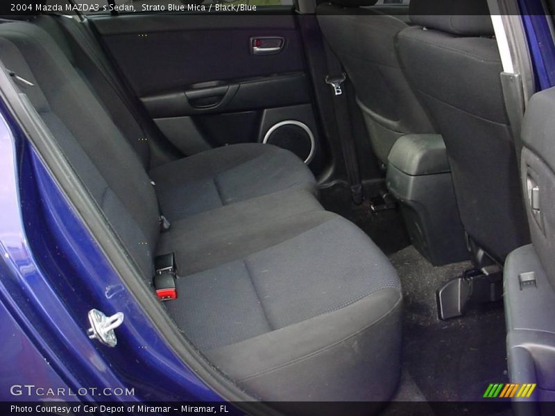 Strato Blue Mica / Black/Blue 2004 Mazda MAZDA3 s Sedan