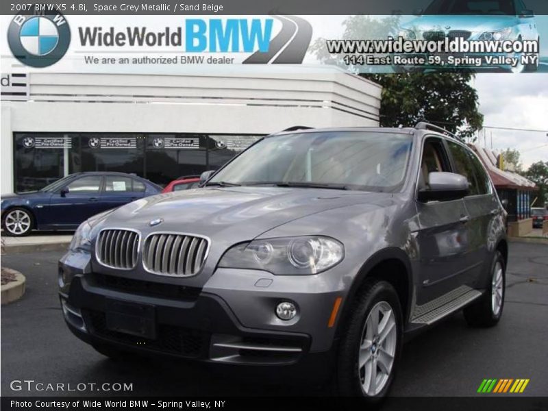 Space Grey Metallic / Sand Beige 2007 BMW X5 4.8i