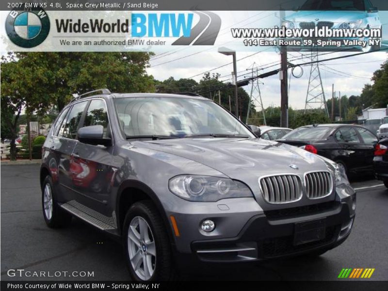 Space Grey Metallic / Sand Beige 2007 BMW X5 4.8i