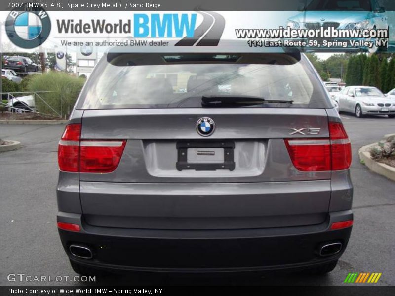 Space Grey Metallic / Sand Beige 2007 BMW X5 4.8i
