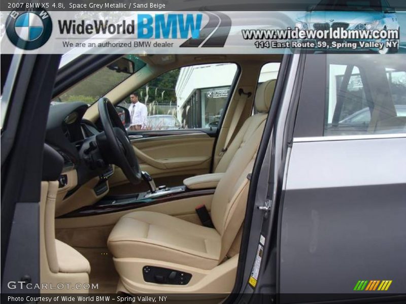 Space Grey Metallic / Sand Beige 2007 BMW X5 4.8i