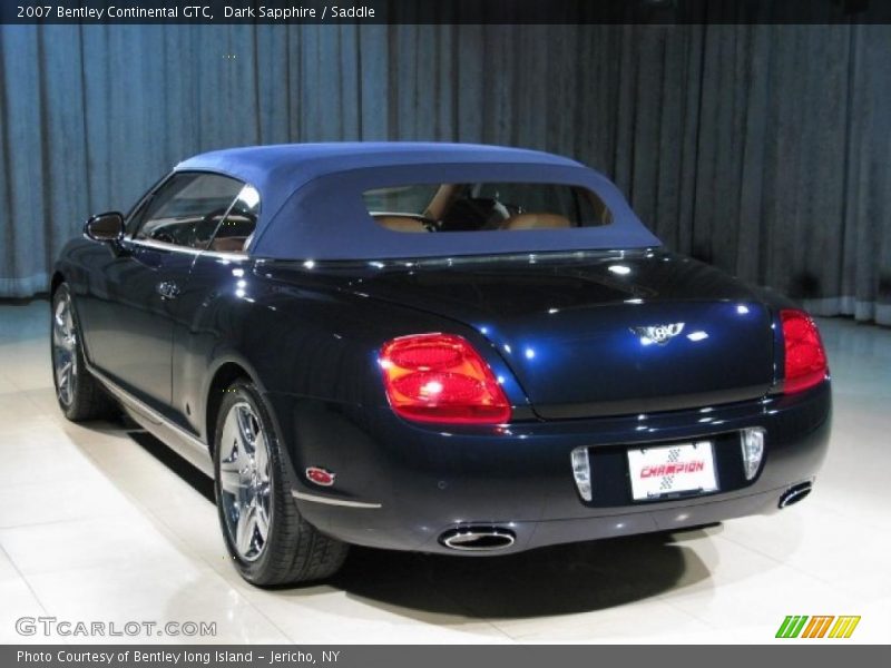 Dark Sapphire / Saddle 2007 Bentley Continental GTC