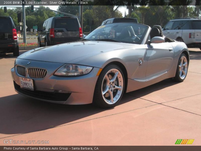 Silver Grey Metallic / Black 2006 BMW Z4 3.0si Roadster