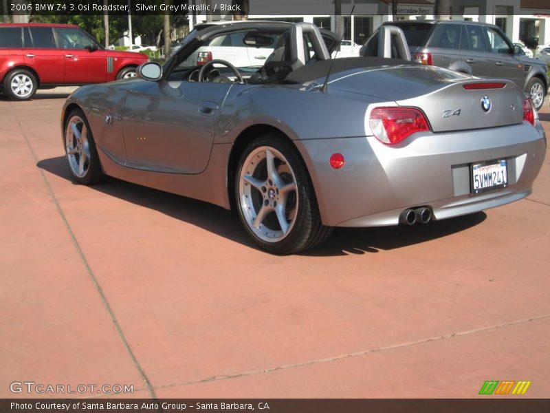 Silver Grey Metallic / Black 2006 BMW Z4 3.0si Roadster