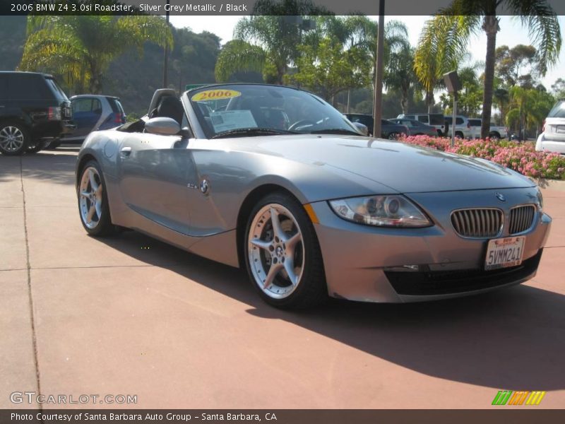 Silver Grey Metallic / Black 2006 BMW Z4 3.0si Roadster