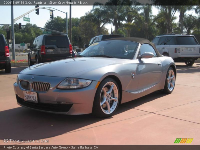 Silver Grey Metallic / Black 2006 BMW Z4 3.0si Roadster