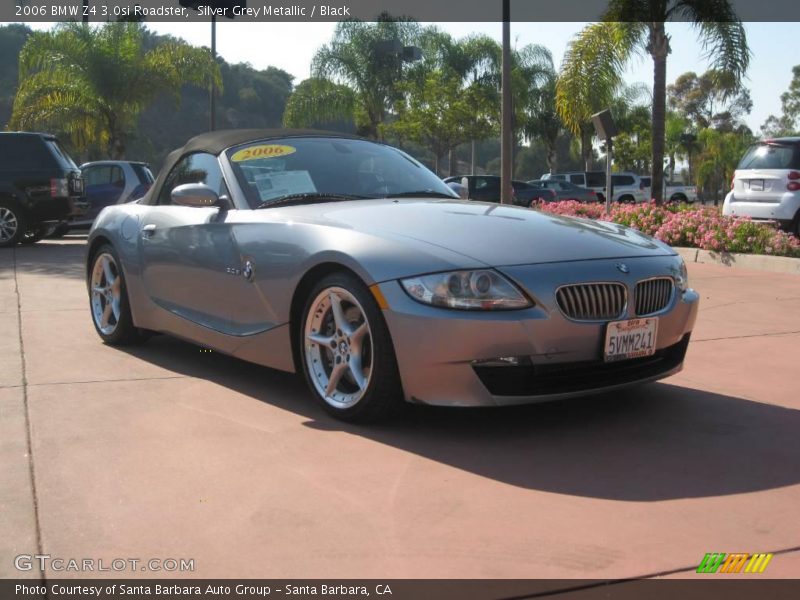 Silver Grey Metallic / Black 2006 BMW Z4 3.0si Roadster