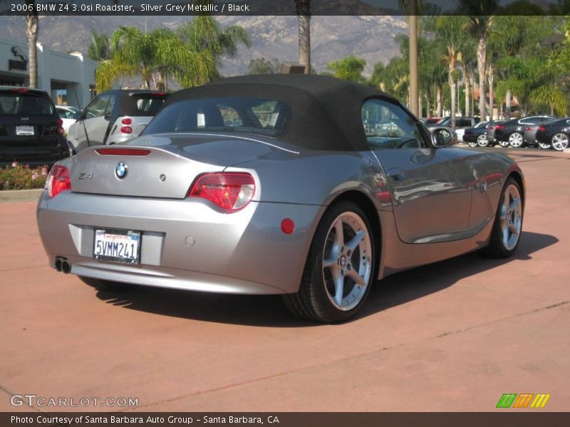 Silver Grey Metallic / Black 2006 BMW Z4 3.0si Roadster