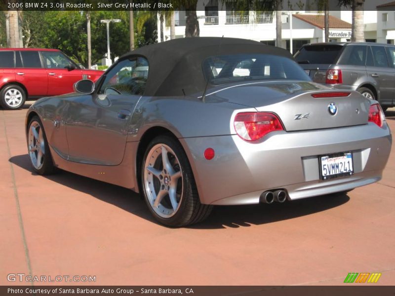 Silver Grey Metallic / Black 2006 BMW Z4 3.0si Roadster