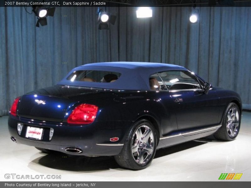 Dark Sapphire / Saddle 2007 Bentley Continental GTC