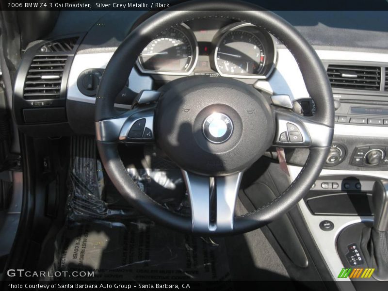 Silver Grey Metallic / Black 2006 BMW Z4 3.0si Roadster