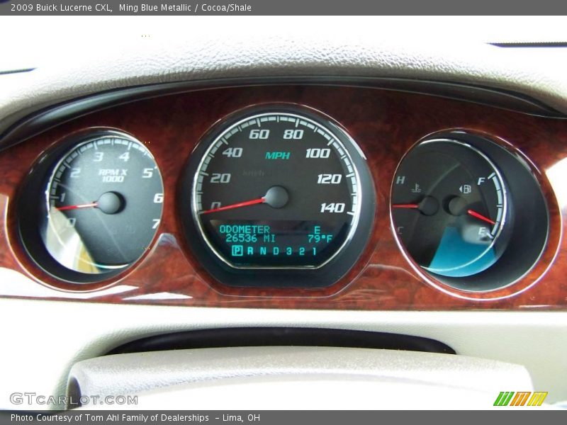 Ming Blue Metallic / Cocoa/Shale 2009 Buick Lucerne CXL