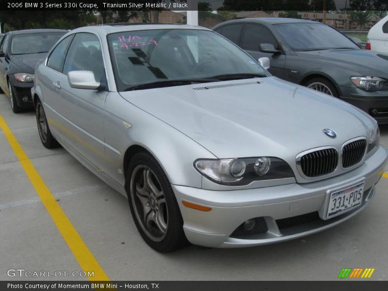 Titanium Silver Metallic / Black 2006 BMW 3 Series 330i Coupe