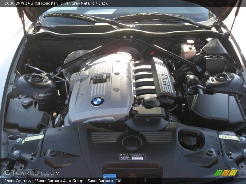 Silver Grey Metallic / Black 2006 BMW Z4 3.0si Roadster