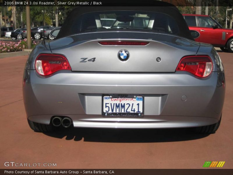 Silver Grey Metallic / Black 2006 BMW Z4 3.0si Roadster