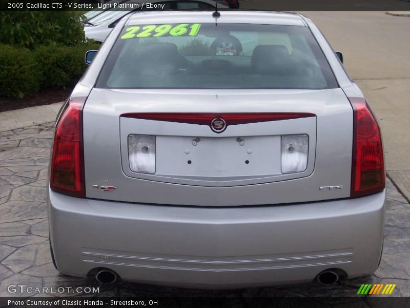 Light Platinum / Ebony 2005 Cadillac CTS -V Series