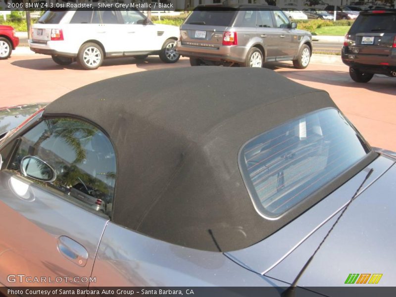 Silver Grey Metallic / Black 2006 BMW Z4 3.0si Roadster