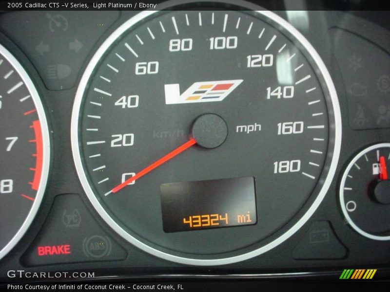 Light Platinum / Ebony 2005 Cadillac CTS -V Series