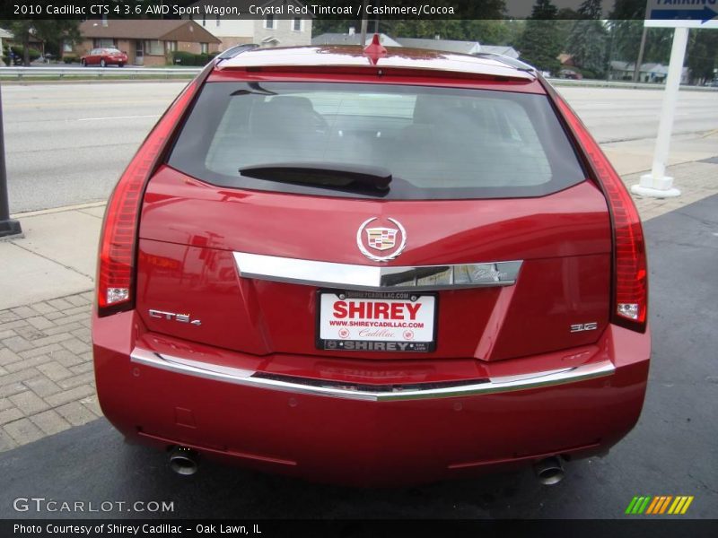 Crystal Red Tintcoat / Cashmere/Cocoa 2010 Cadillac CTS 4 3.6 AWD Sport Wagon