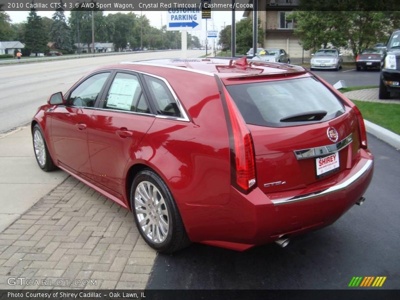 Crystal Red Tintcoat / Cashmere/Cocoa 2010 Cadillac CTS 4 3.6 AWD Sport Wagon
