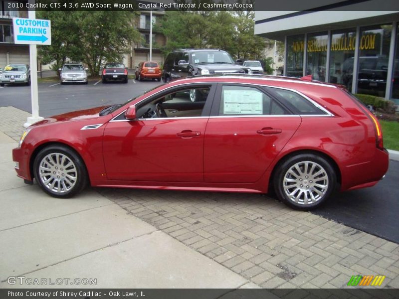 Crystal Red Tintcoat / Cashmere/Cocoa 2010 Cadillac CTS 4 3.6 AWD Sport Wagon