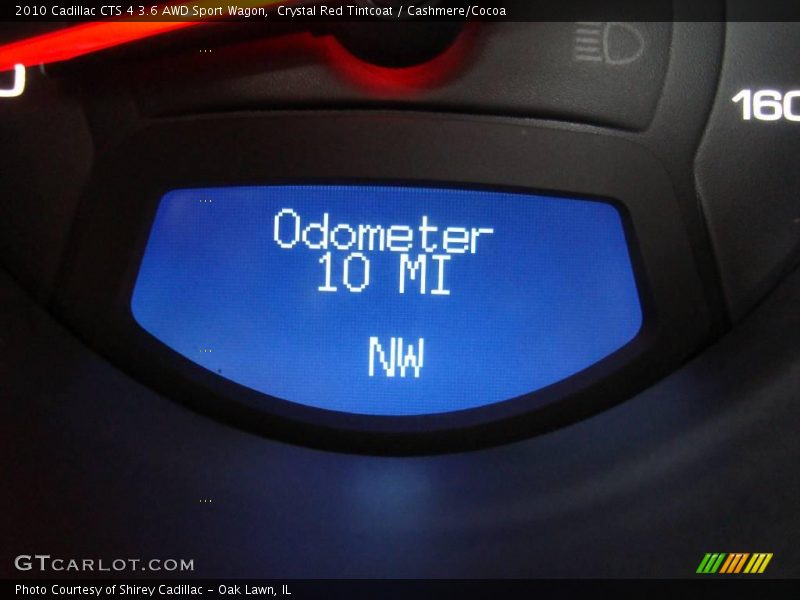 Crystal Red Tintcoat / Cashmere/Cocoa 2010 Cadillac CTS 4 3.6 AWD Sport Wagon