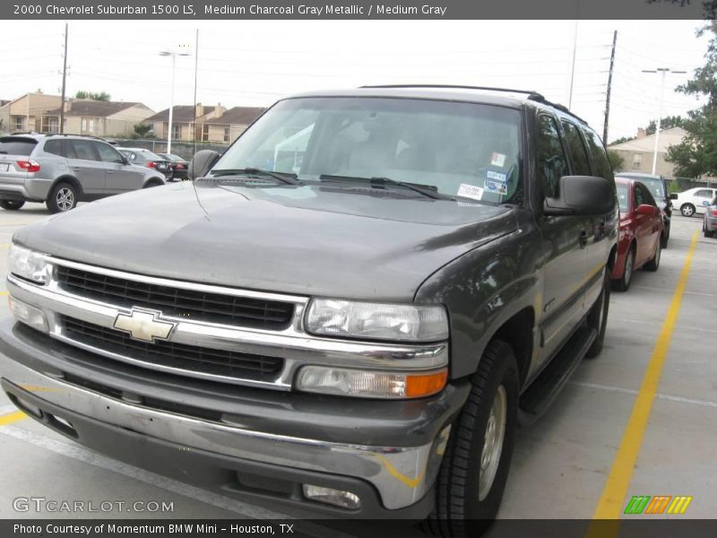 Medium Charcoal Gray Metallic / Medium Gray 2000 Chevrolet Suburban 1500 LS